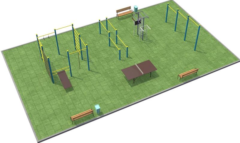 Проект спортплощадки 170 метров в Твери в Твери