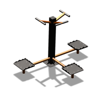 Уличный тренажер "Твистер тройной" УТ337 в Твери Уличный тренажер "Твистер тройной" УТ337 в Твери