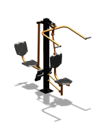 Уличный тренажер "Верхняя тяга Жим ногами" УТ322 в Твери