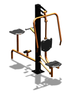 Уличный тренажер "Жим от груди Вело" УТ321 в Твери