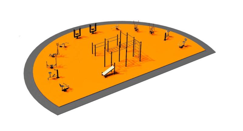 Дизайн проект спортплощадки Полукруглая в Твери