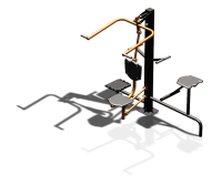 Уличный тренажер "Верхняя тяга Твистер стоя Твистер сидя" УТ336 в Твери Уличный тренажер "Верхняя тяга Твистер стоя Твистер сидя" УТ336 в Твери