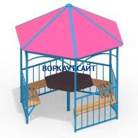 Беседка со столом и лавками МАФ 4121 в Твери