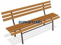 Лавочка со спинкой МАФ 1604 в Твери