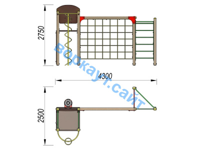 Детский спортивный комплекс Игровой ДСК 3111 в Твери