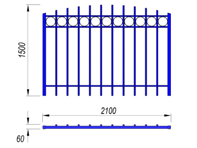 Ограждение спортивной площадки МАФ 5005 в Твери