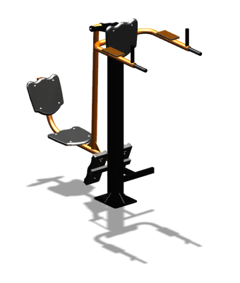 Уличный тренажер "Жим ногами Брусья Пресс" УТ329 в Твери