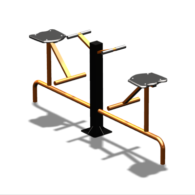 Уличный тренажер  "Твистер сидя двойной"   УТ216 в Твери
