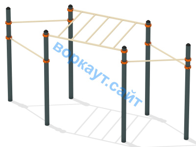 Турник разноуровневый с рукоходом ВС-26 в Твери