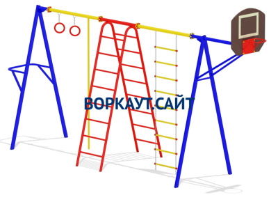 Гимнастический комплекс с баскетбольным щитом МАФ 3001 в Твери Гимнастический комплекс с баскетбольным щитом МАФ 3001 в Твери