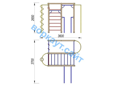 Детский спортивный комплекс Гимнастический ДСК 3107 в Твери