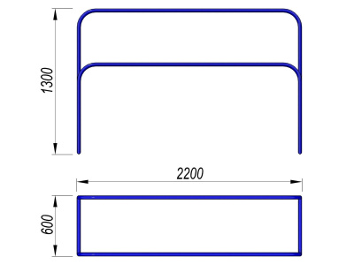 Брусья разновысокие МАФ 3531 в Твери