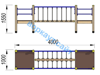 Детский спортивный комплекс Мост ДСК 3113 в Твери