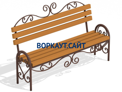 Лавочка кованная МАФ 1606 в Твери