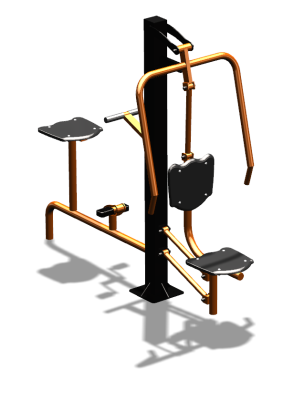 Уличный тренажер "Жим от груди Вело" УТ321 в Твери