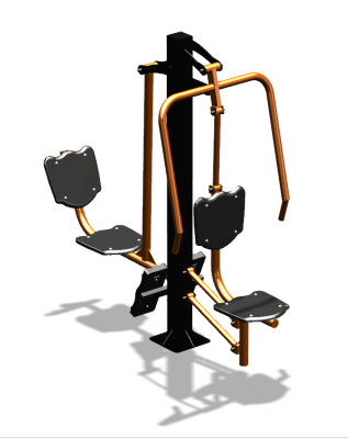 Уличный тренажер "Жим от груди Жим ногами" УТ304 в Твери