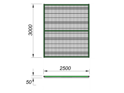Ограждение спортивной площадки 2500х3000 МАФ 5103 в Твери