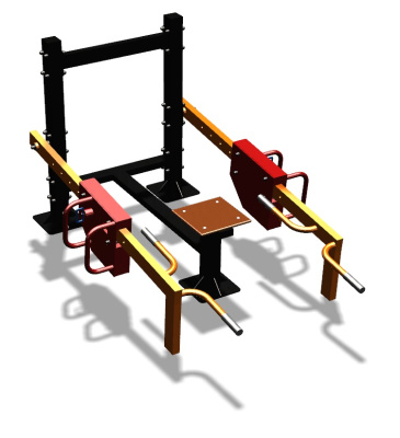 Силовой уличный тренажер  "Приседания/Шраги"  УТ413 в Твери