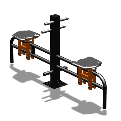 Уличный тренажер  "Каталка двойная"   УТ215 в Твери
