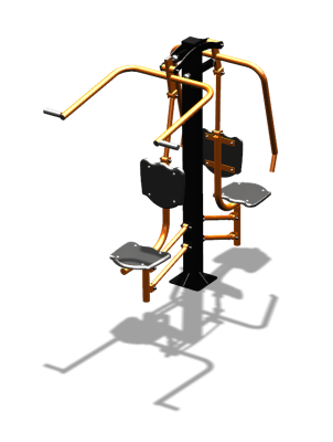 Уличный тренажер "Жим от груди Верхняя тяга" УТ314 в Твери