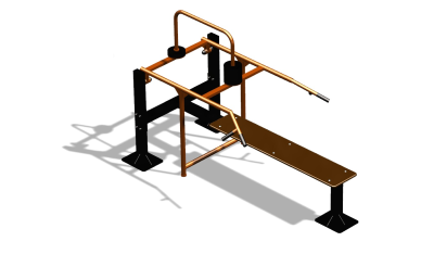 Силовой уличный тренажер  "Горизонтальный жим"  УТ402 в Твери