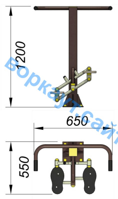 Уличный тренажер "Балансир" УТ 007 в Твери