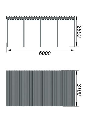 Теневой навес трибун МАФ 4130 в Твери