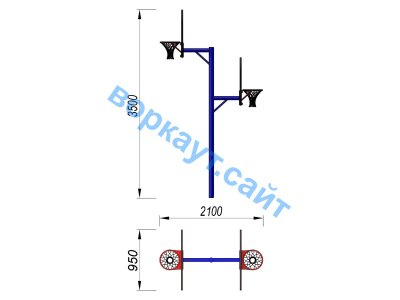 Баскетбольный щит двойной СИО 3511 в Твери