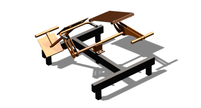 Силовой уличный тренажер  "Пресс Гиперэкстензия"  УТ420 в Твери