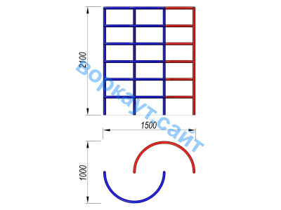 Шведская стенка полукруглая ДСК 3503 в Твери